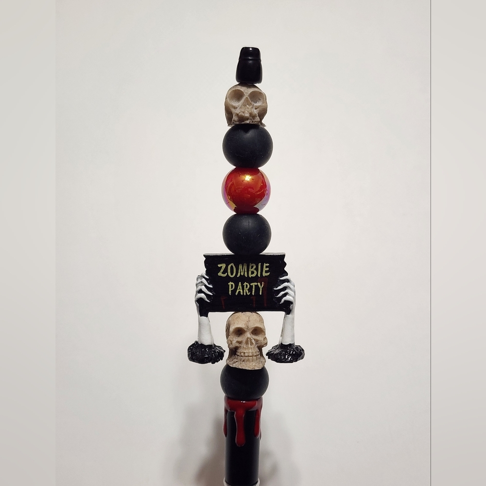 Zombie Party Pen Halloween Walking Dead Skeleton Gift Beaded Pen